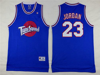 Men's The Movie Space Jam #23 Michael Jordan Blue Soul Swingman Baseketball Jersey