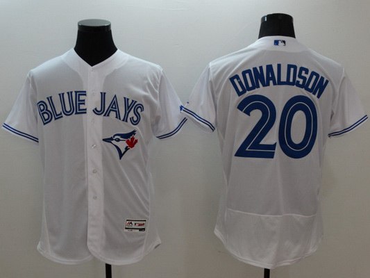 Men's Toronto Blue Jays #20 Josh Donaldson White Flexbase 2016 MLB Player Jersey Men's Toronto Blue Jays #20 Josh Donaldson White Flexbase 2016 MLB Player Jersey