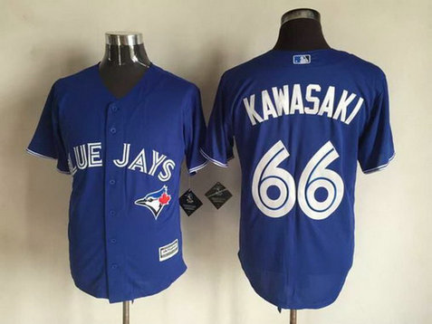 Men's Toronto Blue Jays #66 Munenori Kawasaki Alternate Blue 2015 MLB Cool Base Jersey Men's Toronto Blue Jays #66 Munenori Kawasaki Alternate Blue 2015 MLB Cool Base Jersey