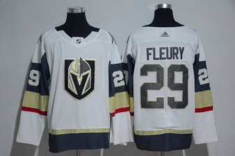 Men's Vegas Golden Knights #29 Marc-Andre Fleury White 2017-2018 Stitched Adidas Hockey Jersey