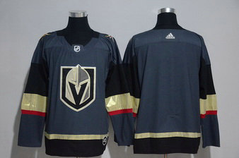Men's Vegas Golden Knights Blank Steel Gray 2017-2018 Stitched Adidas Hockey Jersey