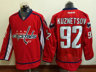 Men's Washington Capitals #92 Evgeny Kuznetsov Red Home Reebok Hockey Jersey Men's Washington Capitals #92 Evgeny Kuznetsov Red Home Reebok Hockey Jersey