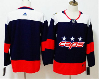 Men's Washington Capitals Blank Navy Blue 2018 Stadium Series Stitched NHL Hockey Jersey