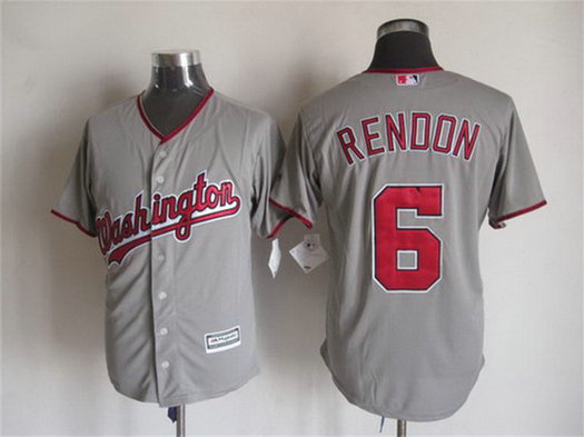 Men's Washington Nationals ##6 Anthony Rendon Away Gray 2015 MLB Cool Base Jersey Men's Washington Nationals ##6 Anthony Rendon Away Gray 2015 MLB Cool Base Jersey