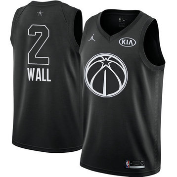 Men's Wizards #2 John Wall Black NBA Swingman 2018 All-Star Game Jersey Men's Wizards #2 John Wall Black NBA Swingman 2018 All-Star Game Jersey