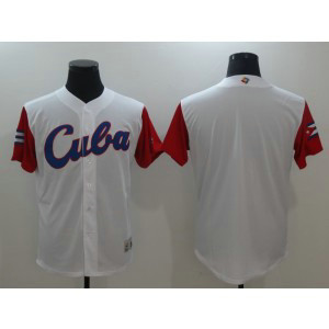 Men Cuba Baseball Majestic White 2017 World Baseball Classic Authentic Team Jersey Men Cuba Baseball Majestic White 2017 World Baseball Classic Authentic Team Jersey