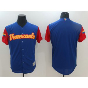Men Venezuela Baseball Majestic Royal 2017 World Baseball Classic Authentic Team Jersey