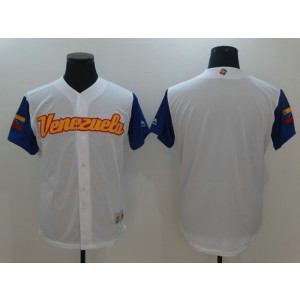 Men Venezuela Baseball Majestic White 2017 World Baseball Classic Authentic Team Jersey
