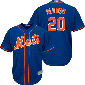 Mets #20 Pete Alonso Blue New Cool Base Stitched Baseball Jersey Mets #20 Pete Alonso Blue New Cool Base Stitched Baseball Jersey
