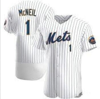 Mets 1 Jeff McNeil White Nike Flexbase Jersey
