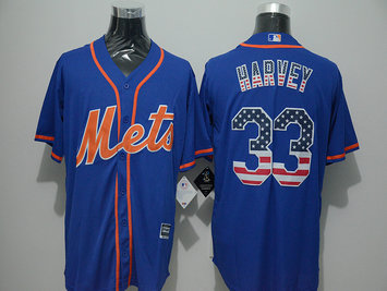 Mets 33 Matt Harvey Blue US Flag New Cool Base Jersey Mets 33 Matt Harvey Blue US Flag New Cool Base Jersey