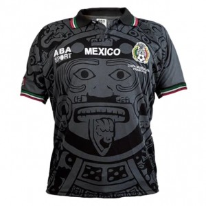 Mexico Black Throwback Soccer Men Jersey