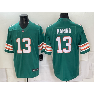 Miami Dolphins 13 Marino Green Vapor Limited Men Jersey