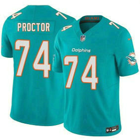 Miami Dolphins 74 Kayden Proctor Aqua 2026 Draft F.U.S.E. Vapor Limited Men Jersey
