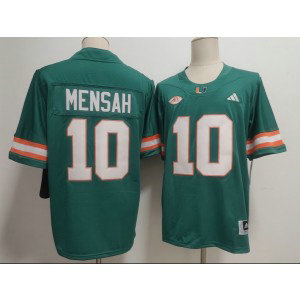 Miami Hurricanes 10 Darian Mensah Green Vapor Limited Men Jersey