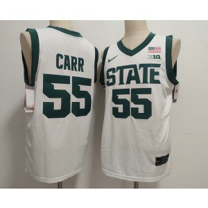 Michigan State Spartans 55 Coen Carr White Vapor Limited Men Jersey