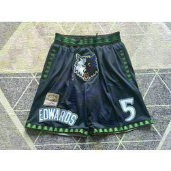 Minnesota Timberwolves 5 Anthony Edwards Black Shorts
