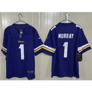 Minnesota Vikings 1 Kyler Murray Purple Vapor Limited Men Jersey