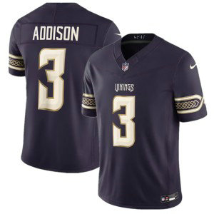 Minnesota Vikings 3 Jordan Addison Deep Purple 2026 Rivalries F.U.S.E. Vapor Limited Men Jersey