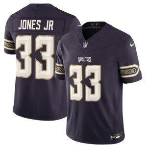 Minnesota Vikings 33 Aaron Jones Sr. Deep Purple 2026 Rivalries F.U.S.E. Vapor Limited Men Jersey