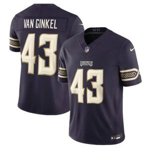 Minnesota Vikings 43 Andrew Van Ginkel Deep Purple 2026 Rivalries F.U.S.E. Vapor Limited Men Jersey