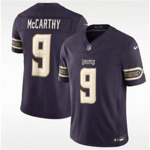 Minnesota Vikings 9 J.J. McCarthy Deep Purple 2026 Rivalries F.U.S.E. Vapor Limited Men Jersey