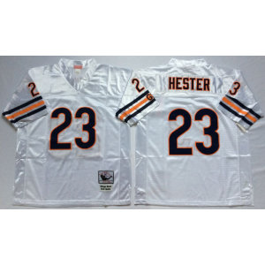 Mitchell and Ness Bears 23 Devin Hester Throwback White NFL Jersey