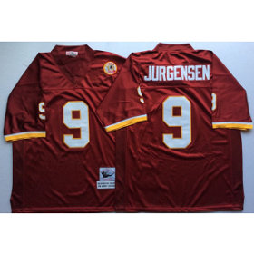 Mitchell and Ness NFL Redskins 9 Sonny Jurgensen Burgundy Throwback Jersey