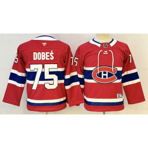 Montréal Canadiens 75 Dobes Red Youth Jersey