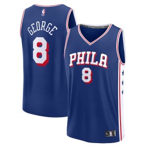 NBA 76ers 8 Paul George Blue Nike Men Jersey