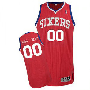 NBA 76ers Red Customized Men Jersey
