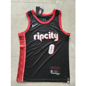 NBA Blazers 0 Damian Lillard 75th Anniversary Nike Men Jersey NBA Blazers 0 Damian Lillard 75th Anniversary Nike Men Jersey