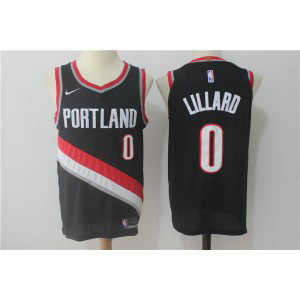 NBA Blazers 0 Damian Lillard Black Nike Men Jersey NBA Blazers 0 Damian Lillard Black Nike Men Jersey