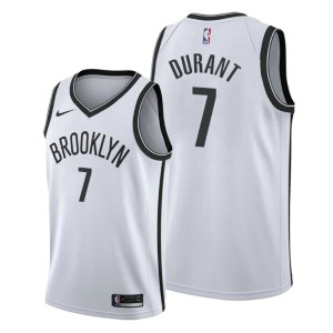 NBA Brooklyn Nets 7 Kevin Durant White Nike Men Jersey NBA Brooklyn Nets 7 Kevin Durant White Nike Men Jersey