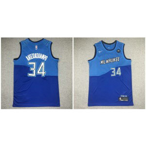 NBA Bucks 34 Giannis Antetokounmpo Blue 2021 City Men Jersey NBA Bucks 34 Giannis Antetokounmpo Blue 2021 City Men Jersey