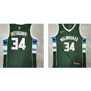 NBA Bucks 34 Giannis Antetokounmpo Green 75th Anniversary Men Jersey 1 NBA Bucks 34 Giannis Antetokounmpo Green 75th Anniversary Men Jersey 1