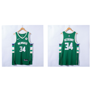 NBA Bucks 34 Giannis Antetokounmpo Green 75th Anniversary Men Jersey NBA Bucks 34 Giannis Antetokounmpo Green 75th Anniversary Men Jersey