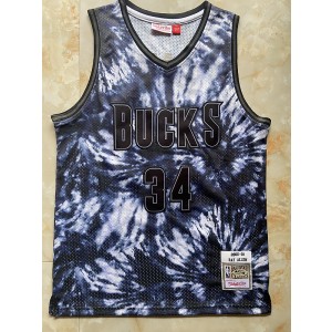 NBA Bucks 34 Giannis Antetokounmpo Hardwood Classics Men Jersey