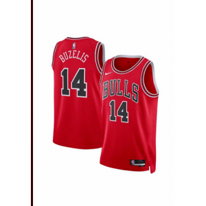 NBA Bulls 14 Buzelis Red Nike Men Jersey NBA Bulls 14 Buzelis Red Nike Men Jersey
