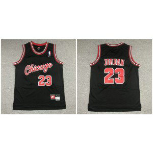NBA Bulls 23 Jordan Black Youth Jersey