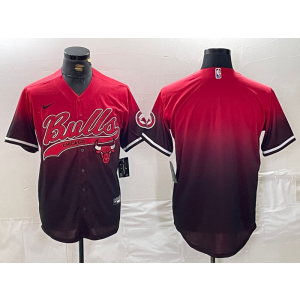 NBA Bulls Blank Red Vapor Baseball Limited Men Jersey NBA Bulls Blank Red Vapor Baseball Limited Men Jersey