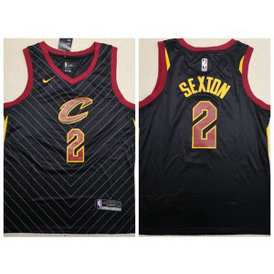 NBA Cavaliers 2 Collin Sexton Black 2018 NBA Draft Nike Men Jersey