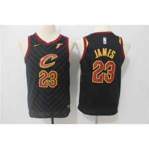 NBA Cavaliers 23 LeBron James Black Nike Swingman Youth Jersey