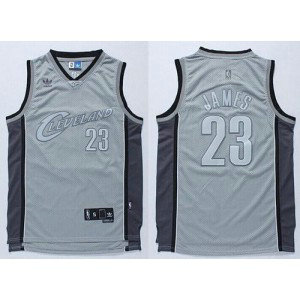 NBA Cavaliers 23 LeBron James Grey Anniversary Style Men Jersey NBA Cavaliers 23 LeBron James Grey Anniversary Style Men Jersey