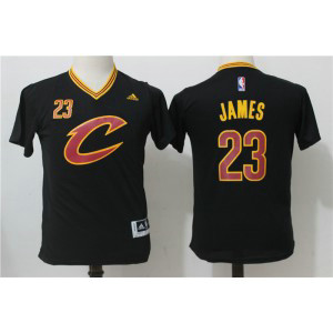 NBA Cavaliers 23 Lebron James Black Pride Swingman Youth Jersey