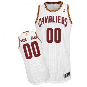 NBA Cavaliers White Customized Men Jersey