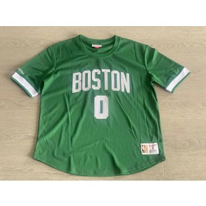 NBA Celtics 0 Jayson Tatum Green MITCHELL & NESS Men Jersey