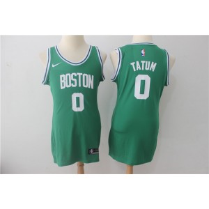 NBA Celtics 0 Jayson Tatum Green Nike Swingman Iron Women Jersey