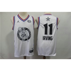 NBA Celtics 11 Kyrie Irving White 2019 All-Star Game Men Jersey