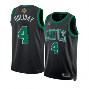 NBA Celtics 4 Jrue Holiday Black 2024 Finals Jordan Men Jersey